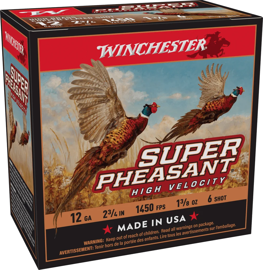 WINCHESTER SUPER PHEASANT 12 GA 2-3/4" #6 HV HB 1-3/8 OZ 25 RD/BX 10 BX/CS