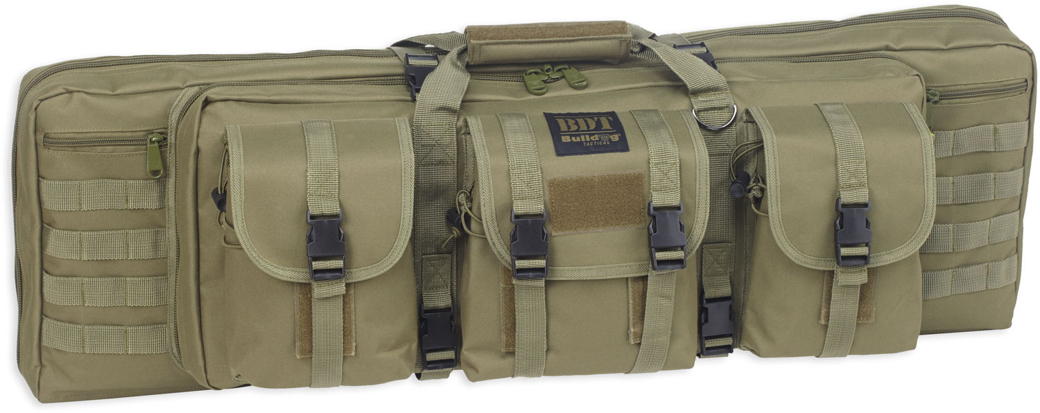 Bulldog Cases BDT Tactical Double Rifle Bag, 43", Green - BDT60-43G