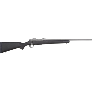 Mossberg Patriot Bolt Action Rifle 450 Bushmaster 20" Stainless Threaded Barrel Stainless Frame Black Field Stock