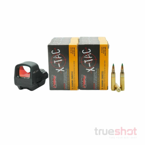 BUNDLE DEAL: Holosun 510C Red Dot Rifle Sight and 200 Rounds of Ammo - PMC 5.56 62 Grain