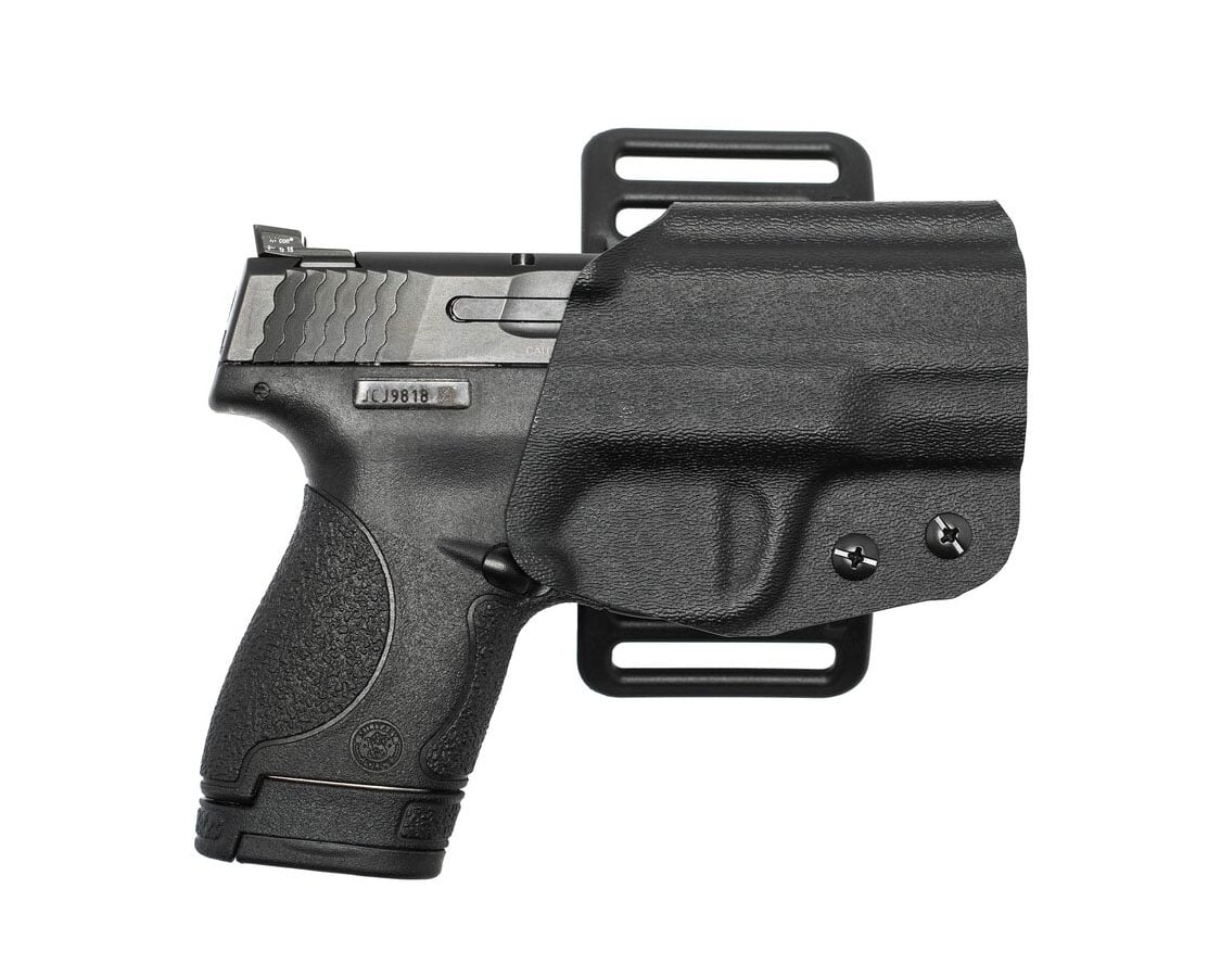 Nerd SLY OWB RH Holster for S&W Shield/Shield Plus 9/40, Black