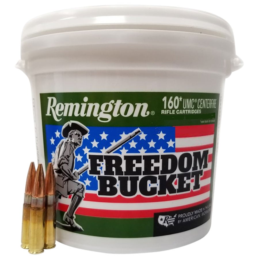 Remington UMC Freedom Bucket 220 gr OTFB .300 Blackout Ammunition, 160 Rounds - L300AAC4BC