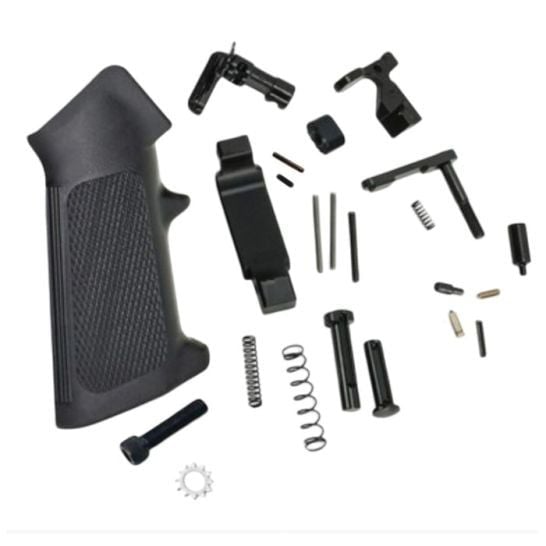 KAK Industry LITE AR-15 Lower Parts Kit w/ No Fire Control Group, Black