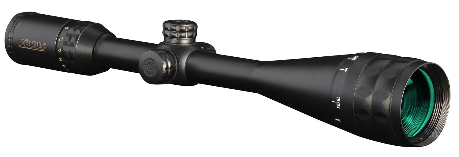 Konus USA KONUSPRO-PLUS 6-24x50mm Engraved Fine Cross Hair with Dual Illuminated Center Dot Rifle Scope - 7274