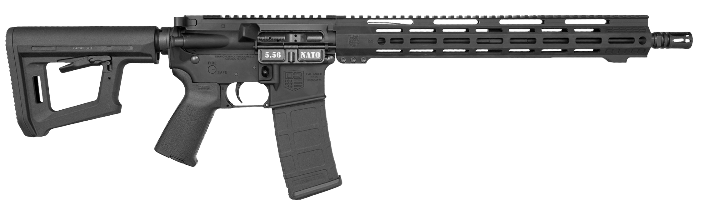Diamondback DB15 Carbon AR Rifle 5.56 NATO 16"