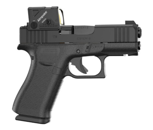 Glock 43X MOS8 3.41" 9mm OR 15rd Handgun w/Aimpoint COA - UX4350203FRMOS8A4