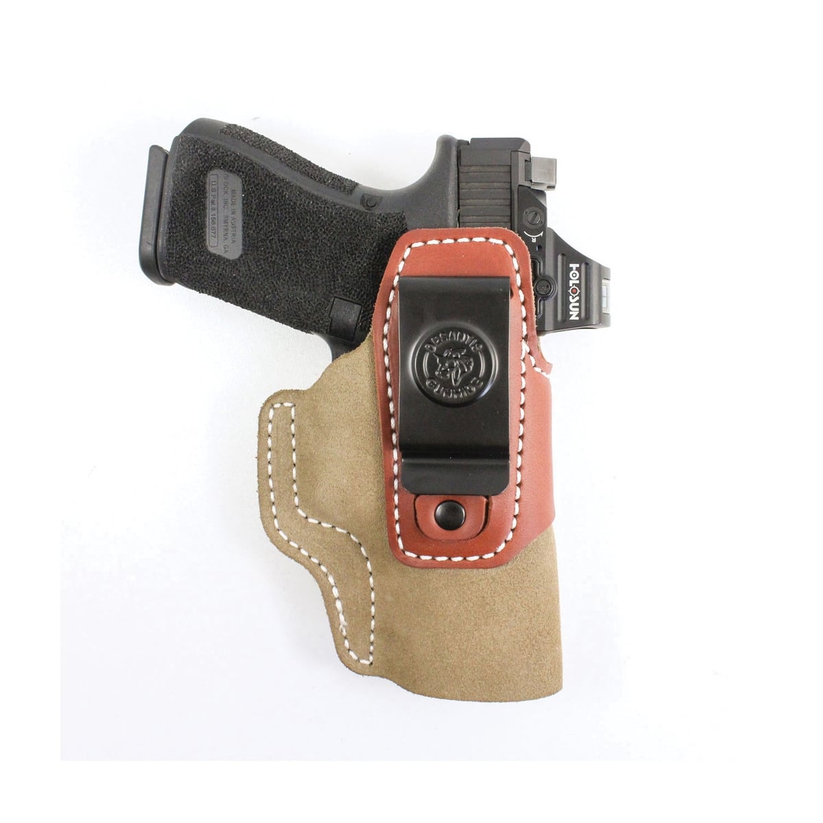 DeSantis Gunhide Transit Sig Sauer P365 IWB Holster Ambidextrous Kydex/Leather Natural - Reliable and Concealable - 215NJ8JZ0