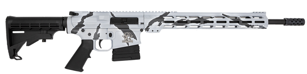 GLFA AR-10 .308 Win Pursuit Snow Camo Rifle