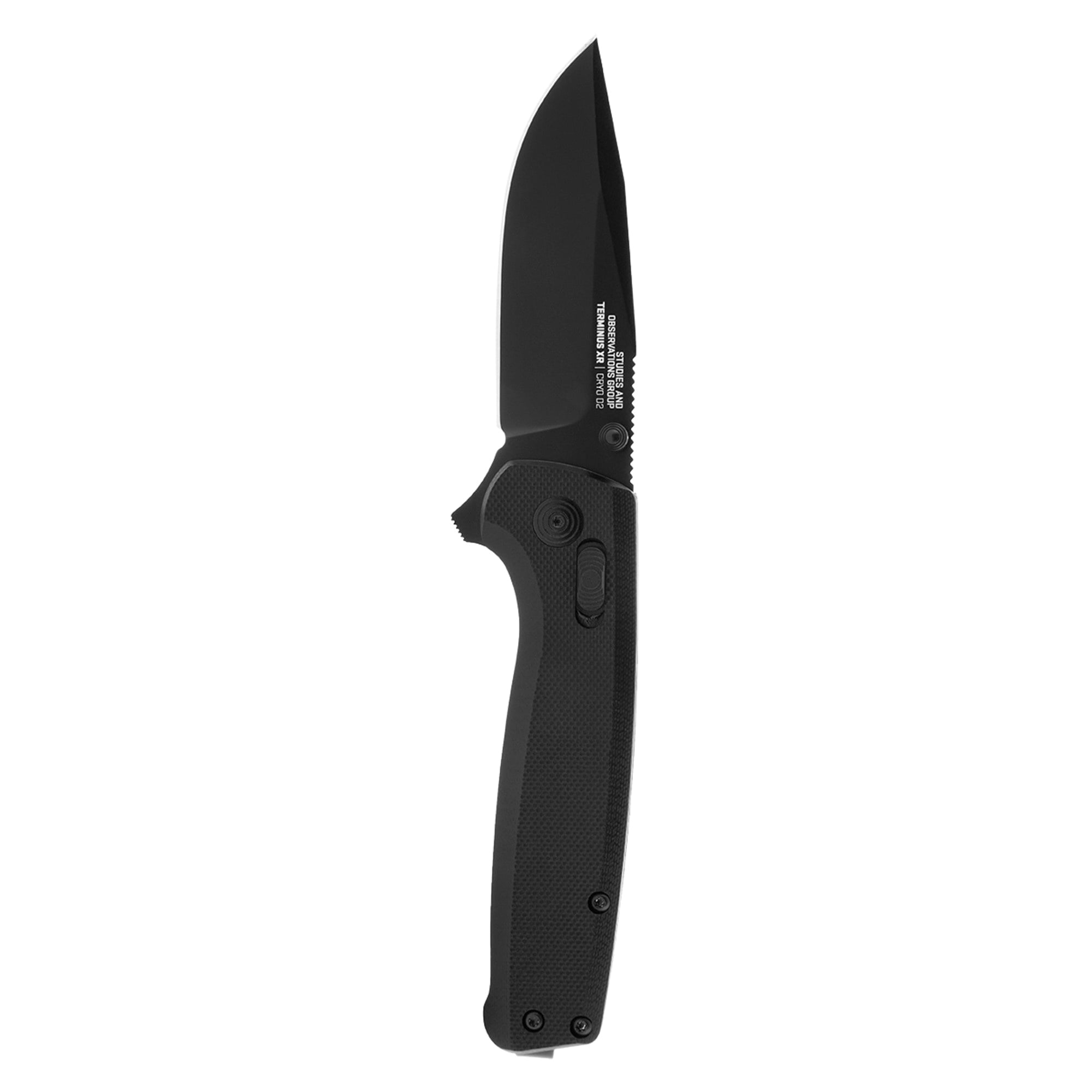 SOG Knives Terminus XR Folding Knife Clip Point, Black - SOGTM1027-BX