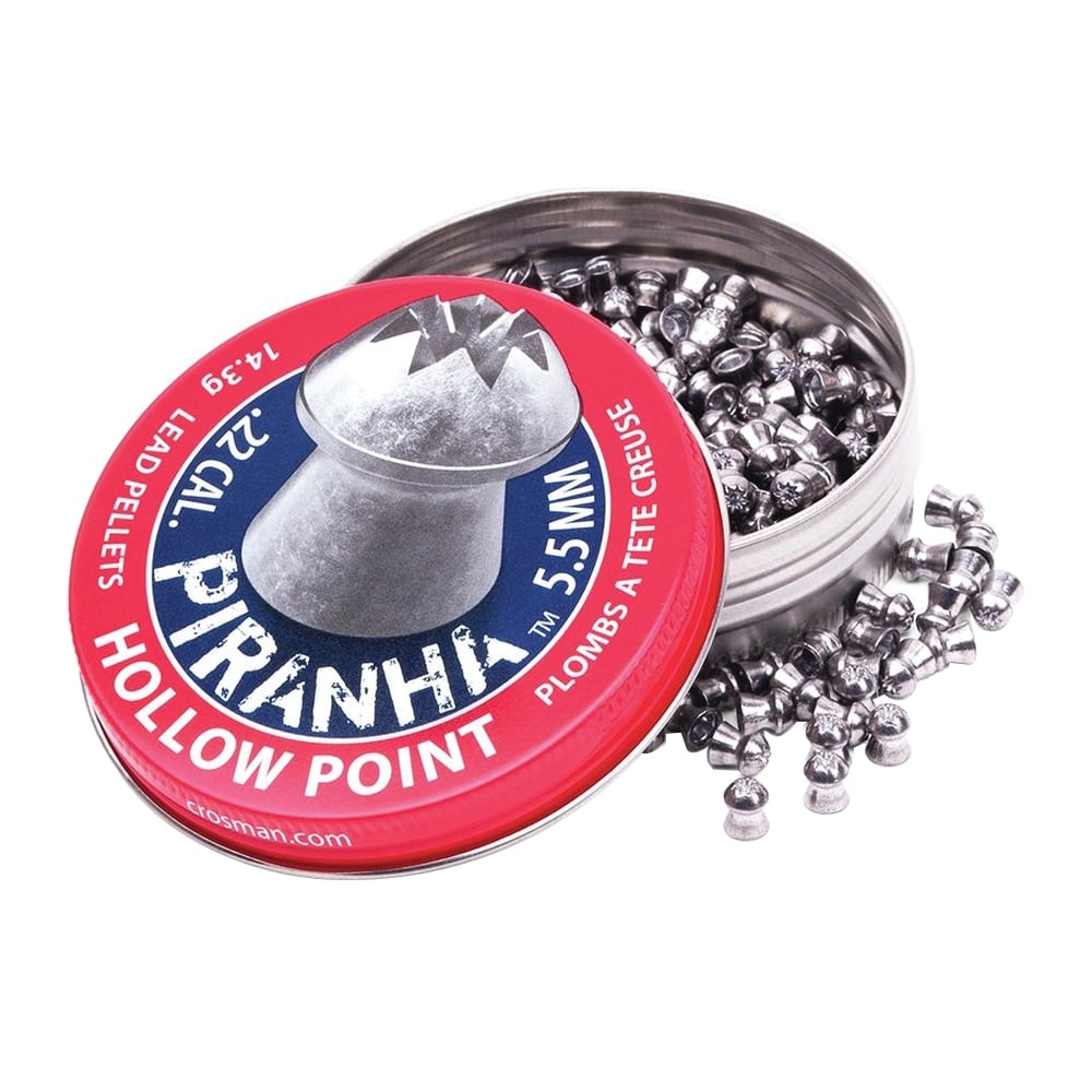 Crosman Premier Piranha .22 Cal HP Airgun Pellet, 14.30 gr 400rds