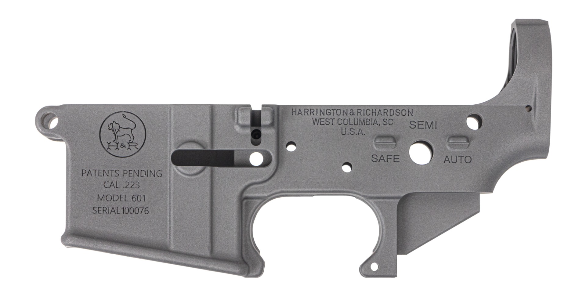 Harrington & Richardson BLEM 601 Slickside Lower Receiver, Gray
