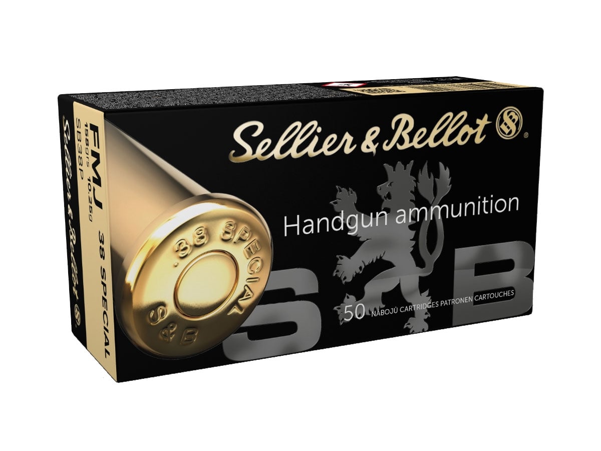 Sellier & Bellot 38 Special 158gr FMJ Ammunition 50rds - SB38P