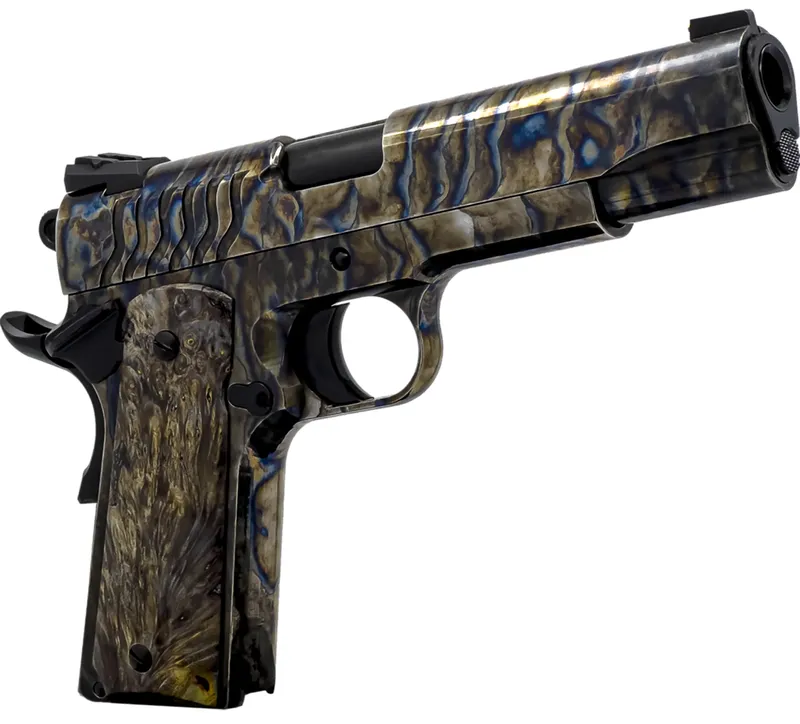 Dickinson 1911 Premium Fireball 45 ACP 9+1 Pistol (Fireball Steel/Wood Grip)