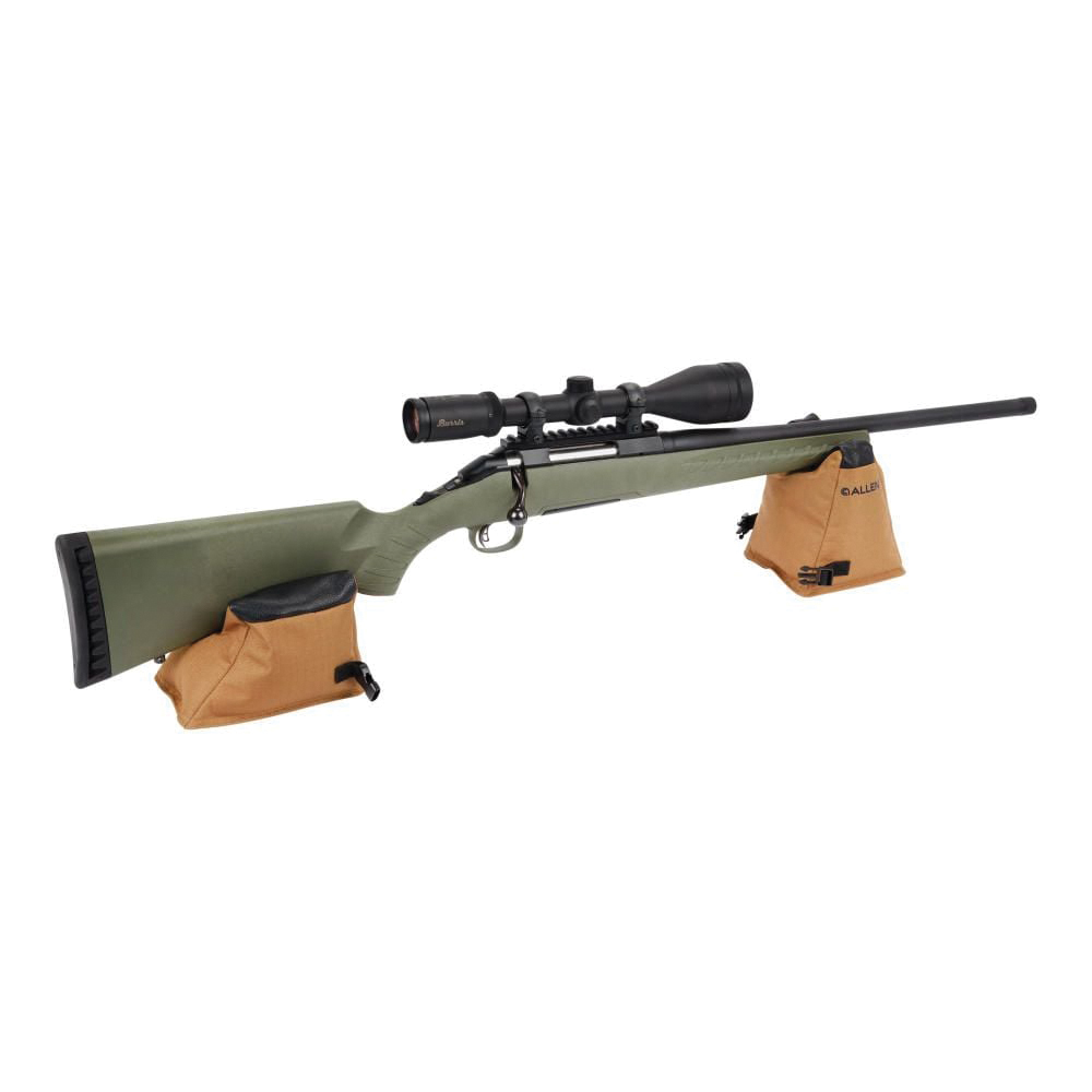 Allen X-Focus Combo Polyester Filled Front and Rear Shooting Rest Combo, Black/Coyote - 18411