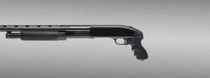 Hogue Overmolded Tamer Pistol Grip and Forend for Mossberg 500 12/20 Gauge Black Rubber 05015