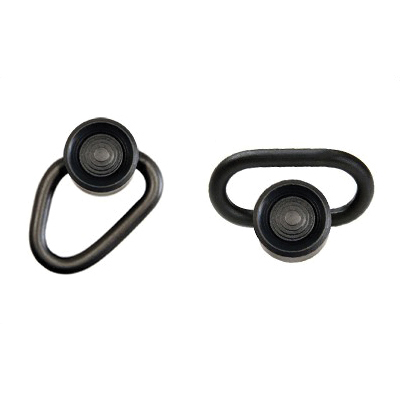 GG&G QD Sling Swivel w/ Heavy Duty Quick Detach Fits AR-15, Black - GGG-1418
