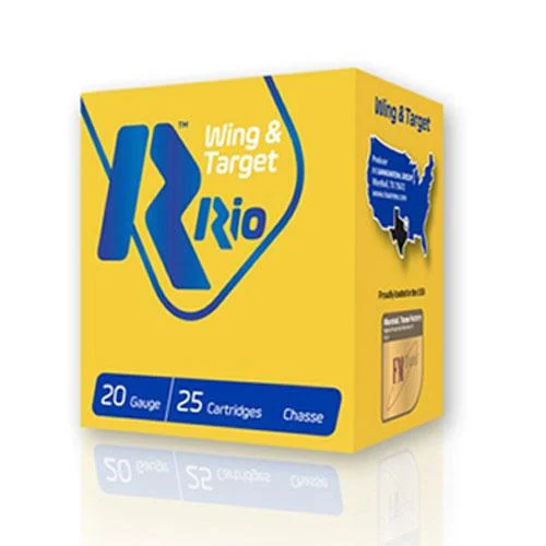 Rio Wing Target Shotshells 20 ga 2-3/4" 7/8oz 1250 fps #7.5 25/ct