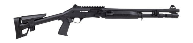 Panzer Arms M4 SPEED Tactical 12 Gauge 18.5" 5rd Semi Auto Shotgun, Black - PAM4CSBPFSS