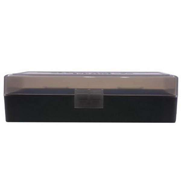 Berrys Bullets 408 .40 S&W/.45 ACP/10mm 50 Round Flip-Top Ammo Box, Smoke/Black - 13897