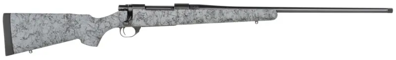 Howa HHS43531 M1500 HS Precision 300 PRC 3+1 24" Threaded Barrel, Black Steel Receiver, Gray w/Black Webbing HS Precision Synthetic Stock