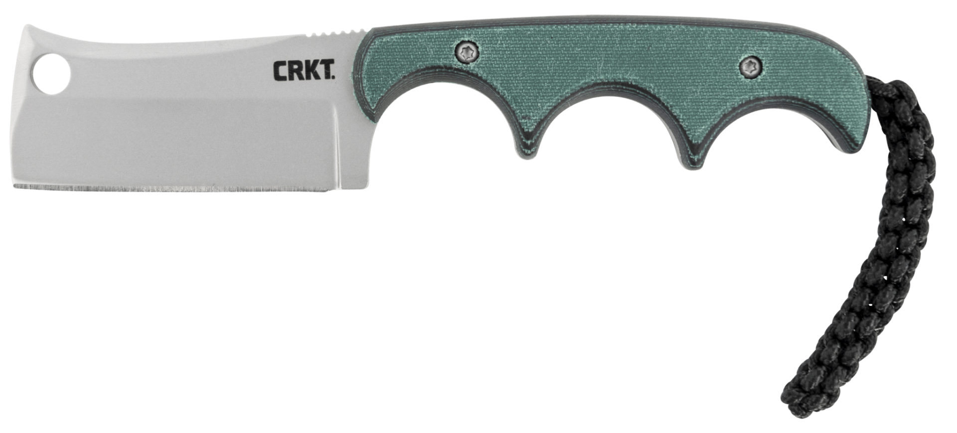 CRKT Minimalist Fixed Knife Cleaver, Green