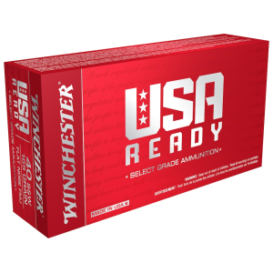 Winchester USA Ready 40 S&W Ammo 165 Grain Full Metal Jacket Box of 50