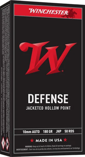 WINCHESTER USA 10MM 180GR - JHP 50RD 10BX/CS