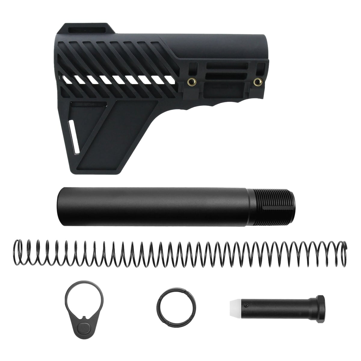 TacFire 6-Position Pistol Stabilizing Brace w/Tube Black