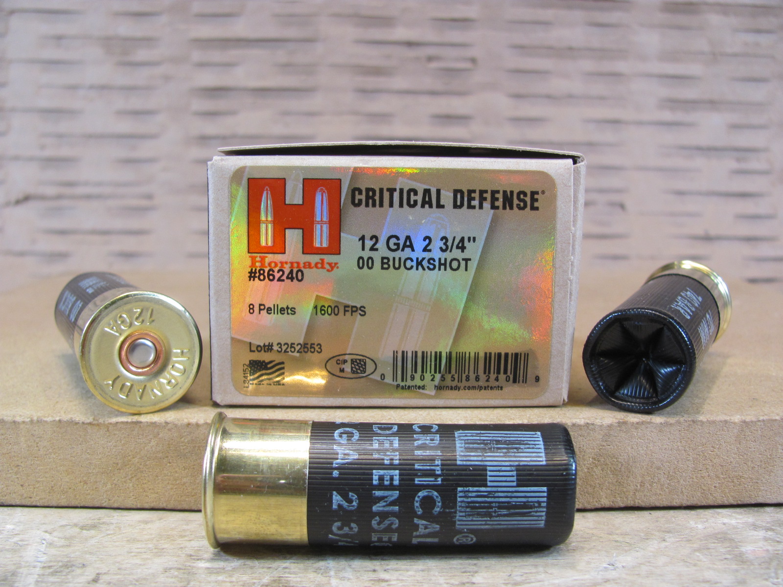 10 Round Box – 12 Gauge Hornady Critical Defense 00 Buckshot Ammo – 86240