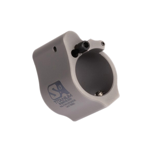 Superlative Arms Solid Set Screw Direct Impingement Adjustable Gas Block 0.75" x 1", Gray
