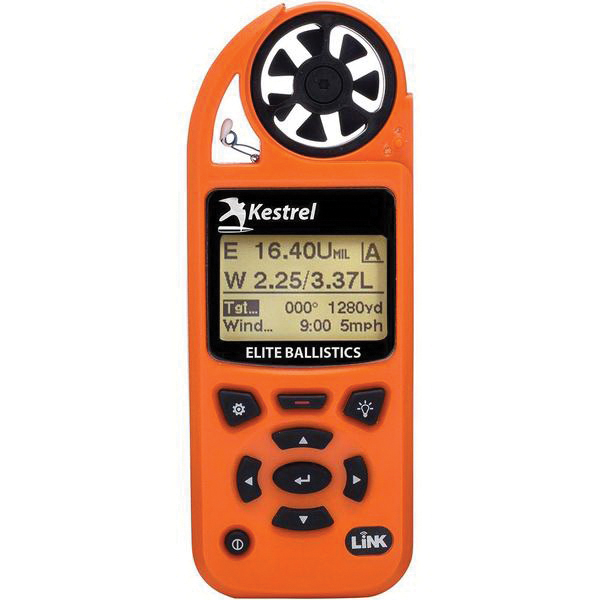 Kestrel Kestrel 5700 Elite 100' Waterproof Shock Resistant Weather Meter w/ Applied Ballistic and Link, Blaze Orange - 0857ALBLZ