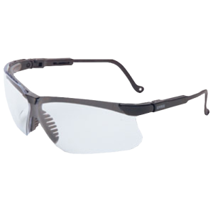 Howard Leight R03570 Uvex Genesis Scratch Resistant Clear Lens w/Black Frame