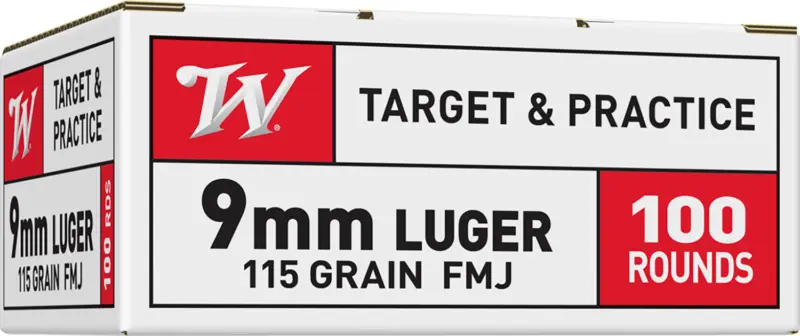 Winchester Ammo USA9MMVP USA Value Pack 9mmLuger 115gr Full Metal Jacket 100 Per Box/10 Case