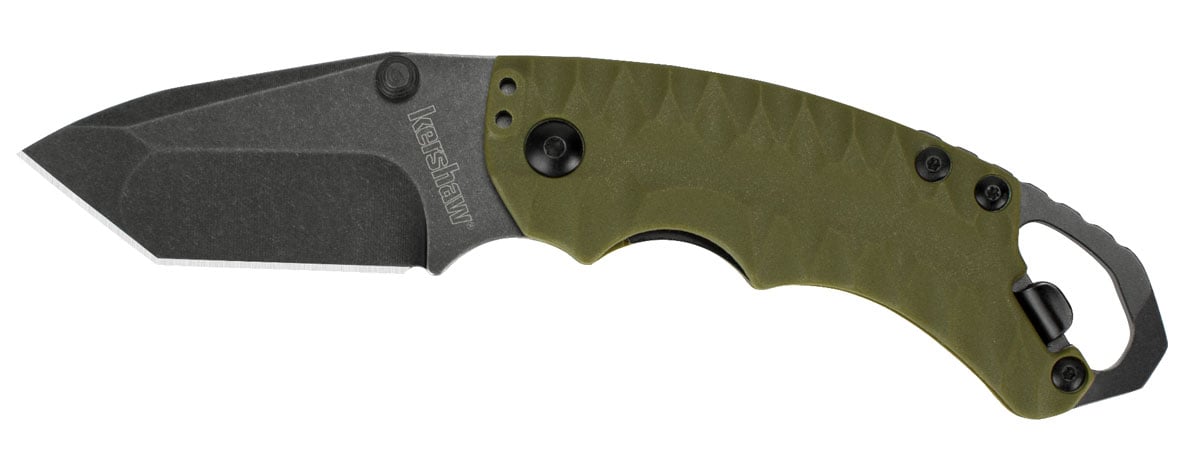 Kershaw Shuffle II Folding Knife, Olive w/ BlackWash Finish - 8750TOLBWX