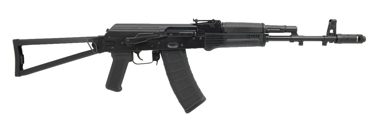PSAK-74 Classic Triangle Side folding rifle with Toolcraft Trunnion, Bolt, and Carrier, Black