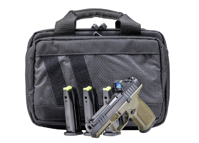 Rost Martin RM1C Handgun Bundle 9mm Luger 15rd (1) & 17rd (3) Magazines 4″ Barrel OD Green Viridian Red Dot Pistol Case - No Credit Card Fees - Low, flat rate shipping