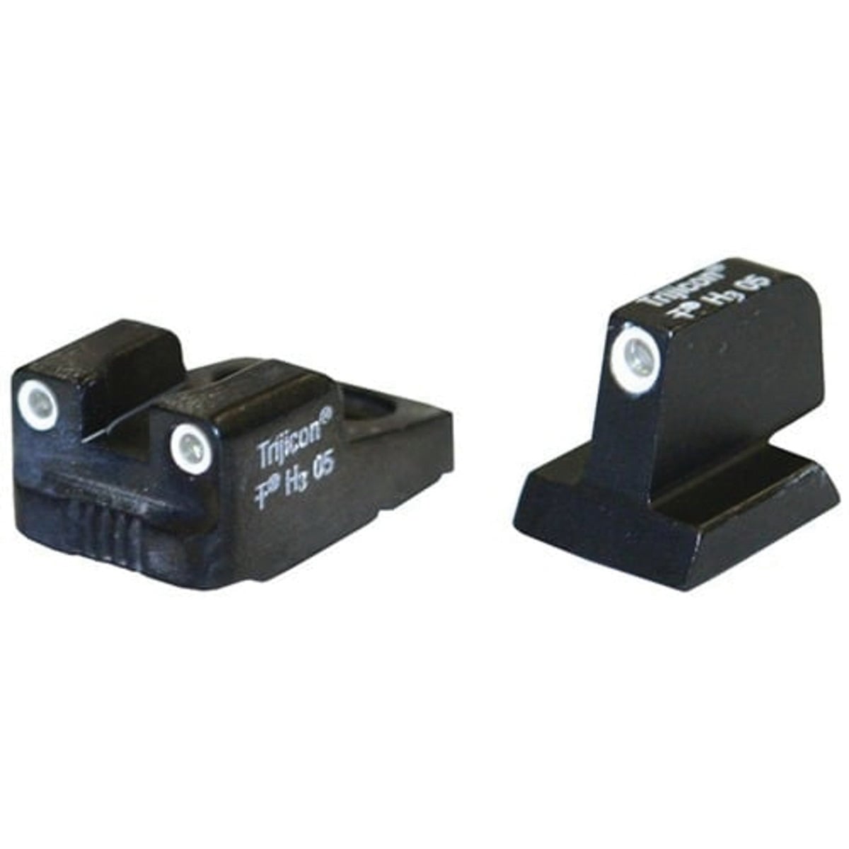 Trijicon 3-Dot Tritium Sight Set Front/Rear, Green/White/Green/White