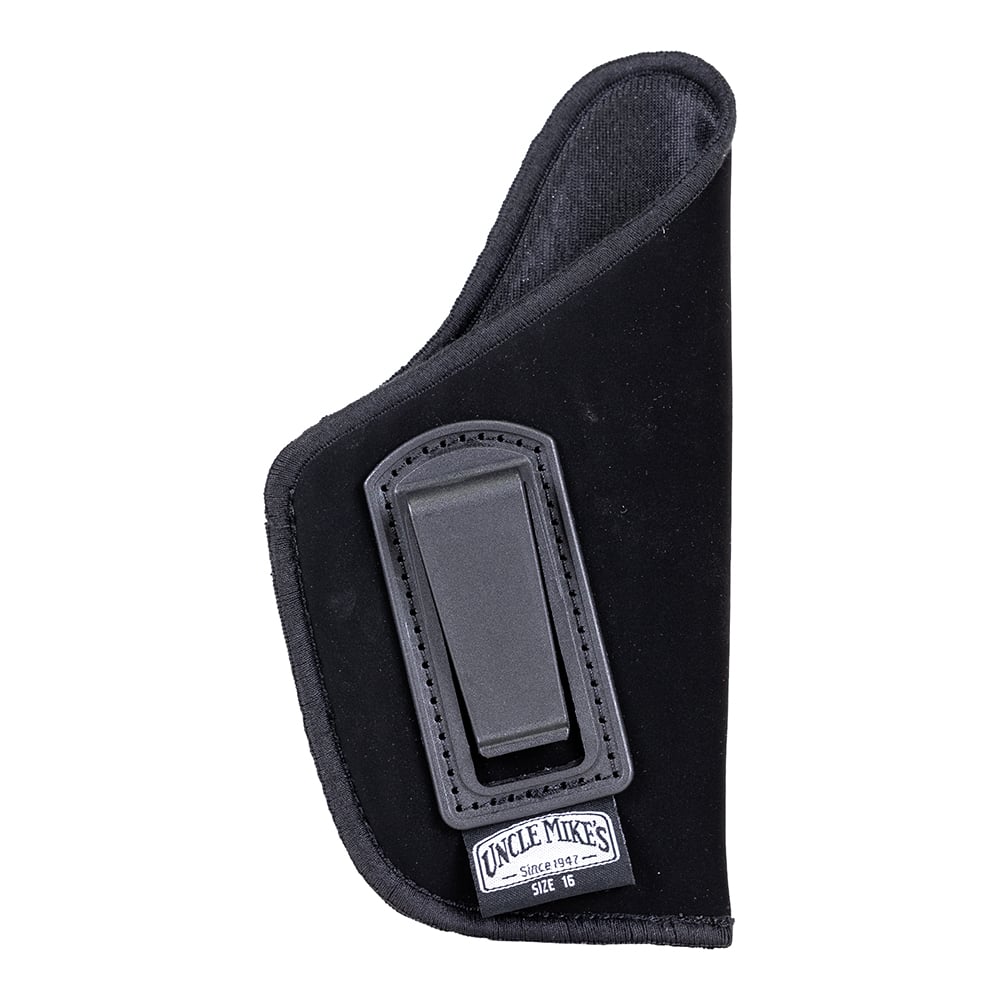 Uncle Mike's Size 16 Right Hand 3.25" to 3.75" Medium/Large Autos Inside-The-Pant Open Style Holster, Textured Black - 89161