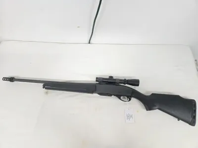 REMINGTON 7400 Carbine w/Muzzle Brake, Leupold Scope, Mag (Used)