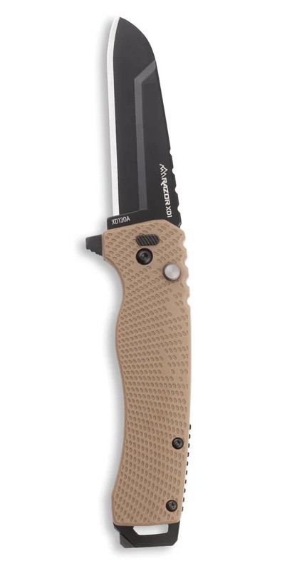OUTDOOR EDGE RAZOR XD1 | 3.0" FOLDER | HEAVY DUTY CARRY KNIFE | TAN SCALE W/ BLACK SHEEPSFOOT  - XD130A-C