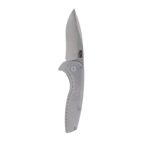 Sog-Knives SOG Knives Aegis FLK 2.0 Folding Knife 3-1/4" Drop Point Blade Silver