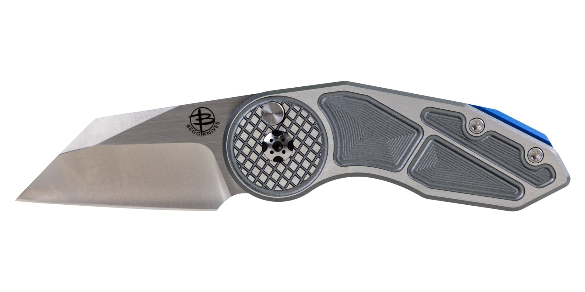 Begg Knives Micro Burst Button Lock Gray - BG059