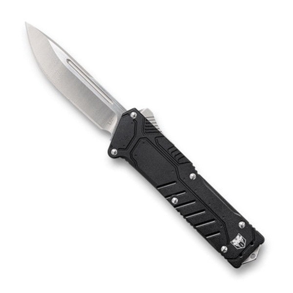 CobraTec Knives Special Forces Drop Point Knife, 3.25", Black - CTSFD2DNS