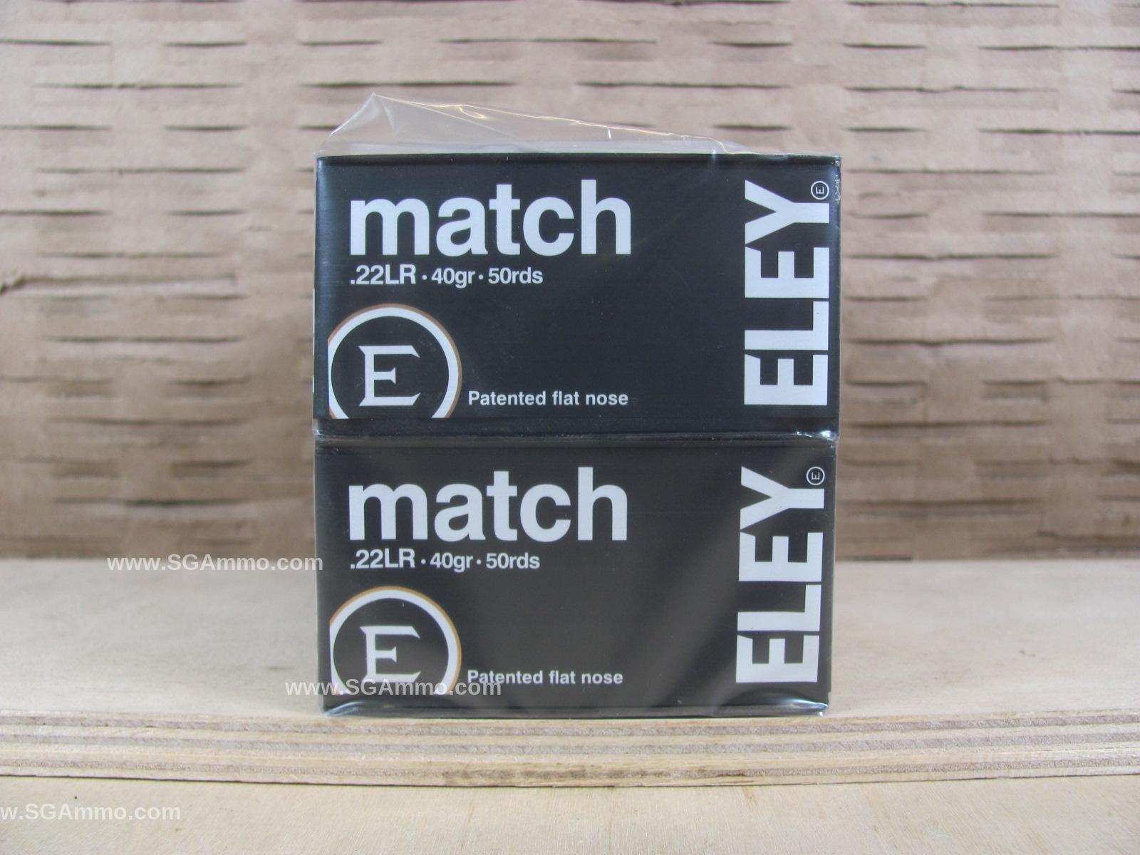 500 Round Brick – .22 LR 40 Grain Eley Match Ammo Made in England