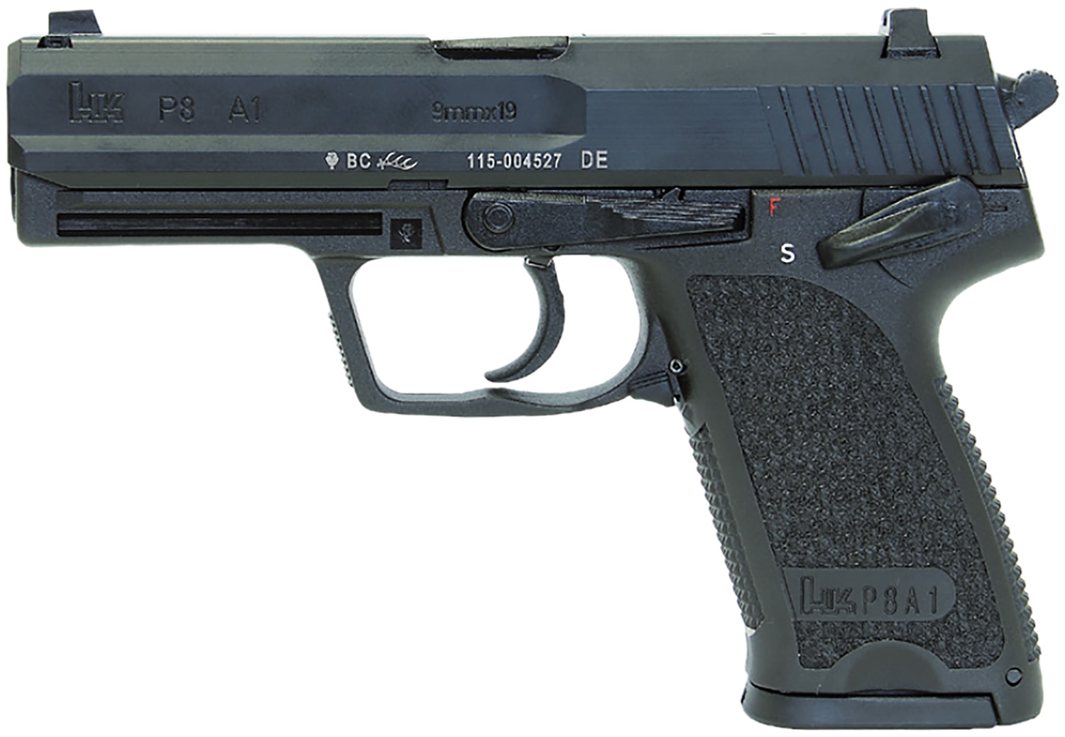 HK P8A1 9mm Luger Semi-Auto Pistol 15+1