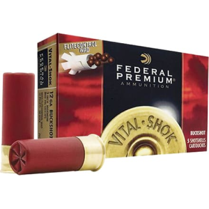 Federal PFC15400 Vital-Shok 12GA 2.75\" Buckshot 9 Pellets 00 Buck - 5sh Box
