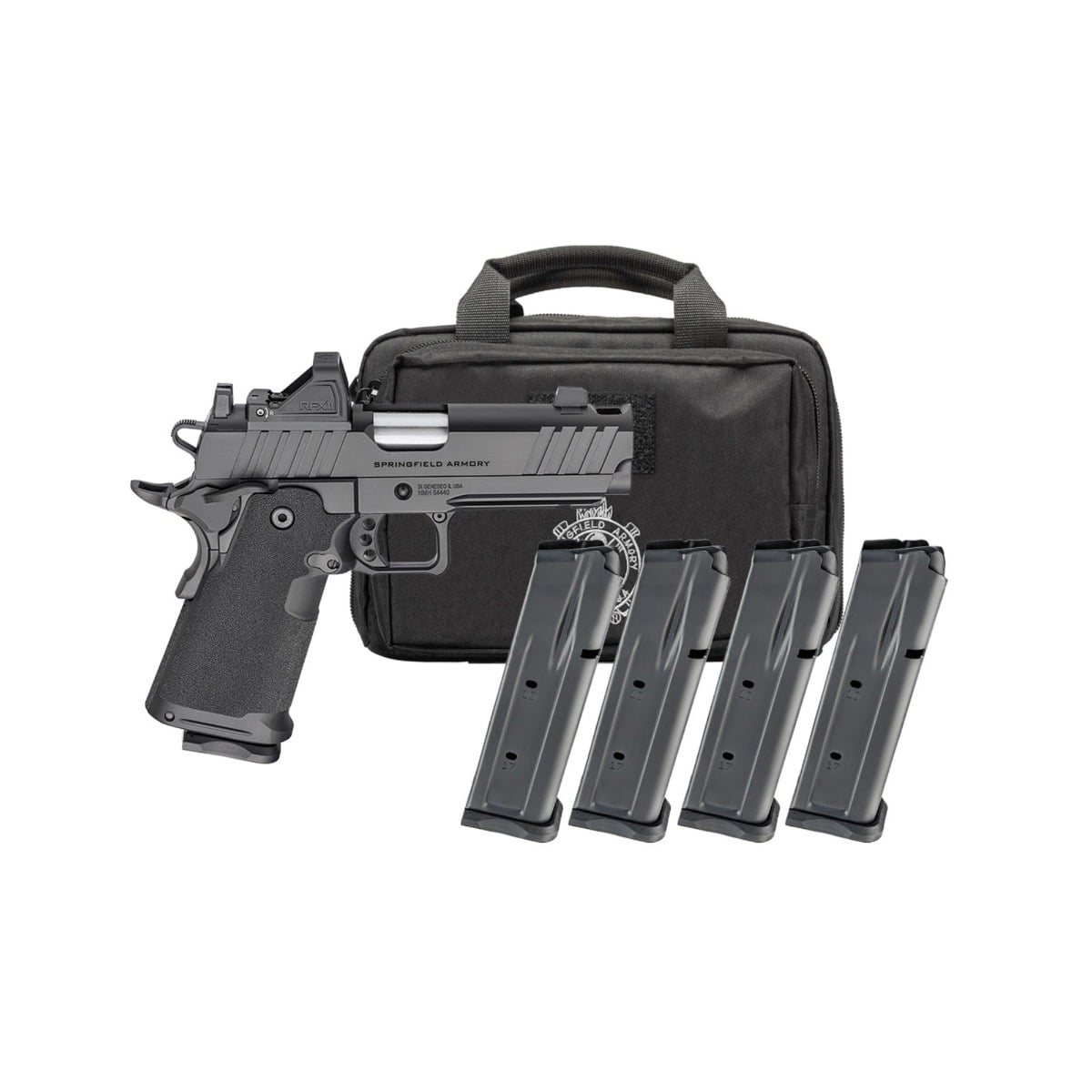 Springfield Armory 1911 Prodigy AOS Comp Gear Pac 9mm 4.25" 20rd w/ Viridian RFX11 - PH9117AOS-COMP-PAC