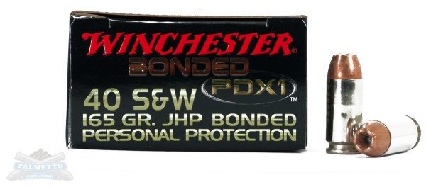 Winchester 40 S&W 165gr PDX1 Pistol Ammunition 20rds - S40SWPDB