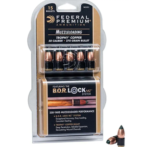 Federal FED 50CAL 270GR TROPHY COPPER MZ BOR LOCK SYSTE