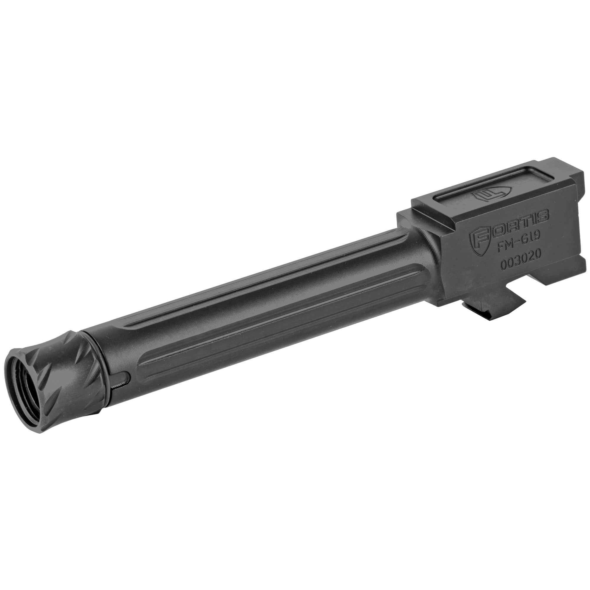 Fortis Match Grade Barrel for Glock 9mm 4.5" Threaded for Glock 19/x - FMG19TBBLK